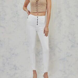 Greyson Ultra High Rise Super Skinny - White